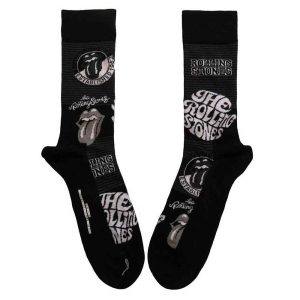 Rolling Stones - Mono Logos Uni Bl Socks (Eu 40-45) ryhmässä MERCHANDISE / Merch / Pop-Rock @ Bengans Skivbutik AB (5536192)