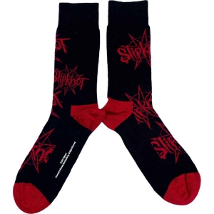 Slipknot - Logo & Nonagram Uni Bl Socks (Eu 40-45) ryhmässä MERCHANDISE / Merch / Hårdrock @ Bengans Skivbutik AB (5536203)