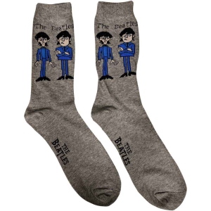 The Beatles - Cartoon Uni Grey Socks (Eu 40-45) ryhmässä MERCHANDISE / Merch / Pop-Rock @ Bengans Skivbutik AB (5536225)