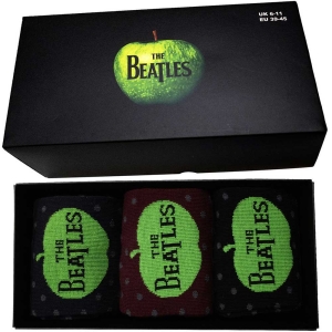 The Beatles - Apple & Spots Uni 3-Pack Socks (Eu 39-45 ryhmässä MERCHANDISE / Merch / Pop-Rock @ Bengans Skivbutik AB (5536248)