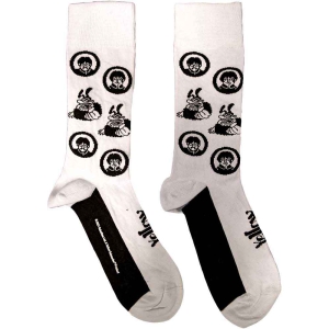 The Beatles - Band & Meanies  Wht Socks (Eu 40-45) ryhmässä MERCHANDISE / Merch / Pop-Rock @ Bengans Skivbutik AB (5536249)