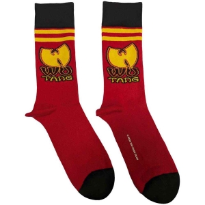 Wu-Tang Clan - Wu-Tang Stripes Red Socks (Eu 40-45) ryhmässä MERCHANDISE / Merch / Hip Hop-Rap @ Bengans Skivbutik AB (5536261)