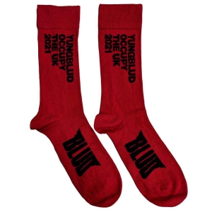 Yungblud - Occupy The Uk Uni Red Socks (Eu 40-45) ryhmässä MERCHANDISE / Merch / Pop-Rock @ Bengans Skivbutik AB (5536268)