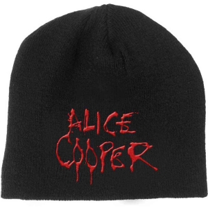 Alice Cooper - Dripping Logo Bl Beanie H ryhmässä MERCHANDISE @ Bengans Skivbutik AB (5536355)