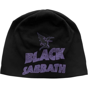 Black Sabbath - Logo & Devil Jd Print Beanie H ryhmässä MERCHANDISE @ Bengans Skivbutik AB (5536364)