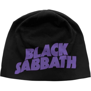 Black Sabbath - Purple Logo Jd Print Beanie H ryhmässä MERCHANDISE @ Bengans Skivbutik AB (5536365)