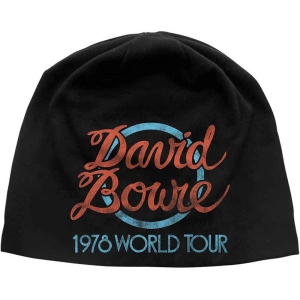 David Bowie - World Tour Logo Jd Print Beanie H ryhmässä MERCHANDISE @ Bengans Skivbutik AB (5536386)