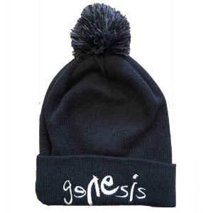 Genesis - Logo Bl Bobble Beanie H ryhmässä MERCHANDISE @ Bengans Skivbutik AB (5536442)