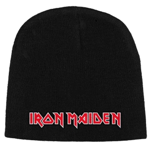 Iron Maiden - Logo Beanie H ryhmässä MERCHANDISE @ Bengans Skivbutik AB (5536455)