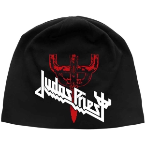 Judas Priest - Logo & Fork Jd Print Beanie H ryhmässä MERCHANDISE @ Bengans Skivbutik AB (5536464)