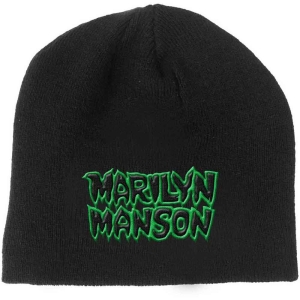 Marilyn Manson - Logo Bl Beanie H ryhmässä MERCHANDISE @ Bengans Skivbutik AB (5536473)