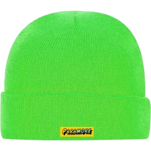 Paramore - Logo Green Beanie H ryhmässä MERCHANDISE @ Bengans Skivbutik AB (5536505)