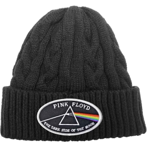 Pink Floyd - Dsotm Oval White Border Bl Cable-Knit Be ryhmässä MERCHANDISE @ Bengans Skivbutik AB (5536509)