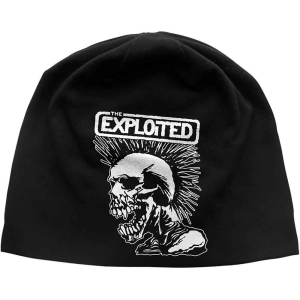 The Exploited - Mohican Skull Jd Print Beanie H ryhmässä MERCHANDISE / Merch / Punk @ Bengans Skivbutik AB (5536540)