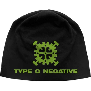 Type O Negative - Gear Logo Jd Print Beanie H ryhmässä MERCHANDISE / Merch / Hårdrock @ Bengans Skivbutik AB (5536556)