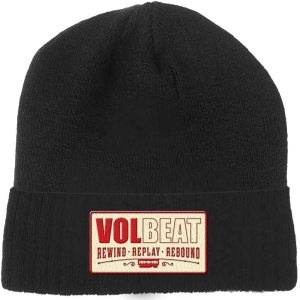 Volbeat - Rewind, Replay, Rebound Bl Beanie H ryhmässä MERCHANDISE / Merch / Hårdrock @ Bengans Skivbutik AB (5536562)