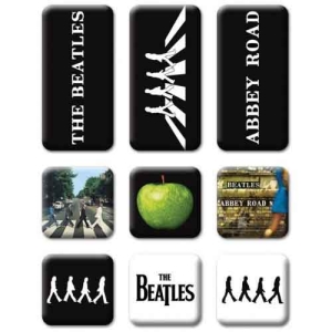 The Beatles - Abbey Road 9 Piece Set Magnet ryhmässä MERCHANDISE / Merch / Pop-Rock @ Bengans Skivbutik AB (5536615)