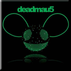 Deadmau5 - Green Head Magnet ryhmässä MERCHANDISE @ Bengans Skivbutik AB (5536629)