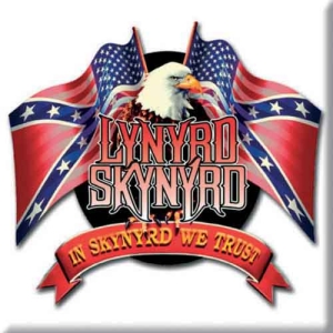 Lynyrd Skynyrd - Eagle & Flags Magnet ryhmässä MERCHANDISE @ Bengans Skivbutik AB (5536661)