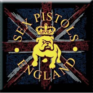 Sex Pistols - Bulldog & Flag Magnet ryhmässä MERCHANDISE @ Bengans Skivbutik AB (5536686)