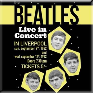 The Beatles - Live In Concert Magnet ryhmässä MERCHANDISE @ Bengans Skivbutik AB (5536697)