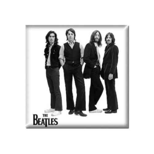 The Beatles - White Iconic Image Magnet ryhmässä MERCHANDISE / Merch / Pop-Rock @ Bengans Skivbutik AB (5536721)