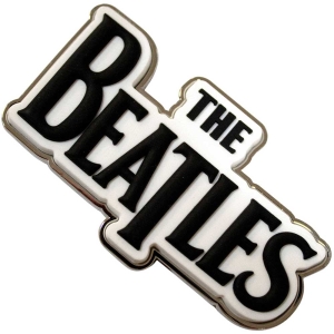 The Beatles - Black Drop T Logo Magnet ryhmässä MERCHANDISE / Merch / Pop-Rock @ Bengans Skivbutik AB (5536723)