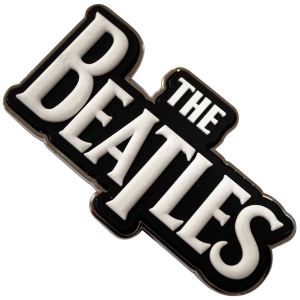 The Beatles - White Drop T Logo Magnet ryhmässä MERCHANDISE / Merch / Pop-Rock @ Bengans Skivbutik AB (5536724)