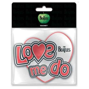 The Beatles - Love Me Do Car Magnet ryhmässä MERCHANDISE / Merch / Pop-Rock @ Bengans Skivbutik AB (5536752)