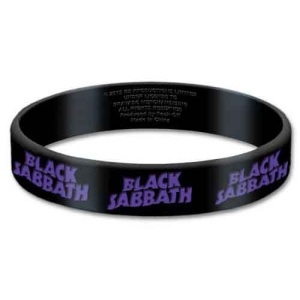 Black Sabbath - Logo Gum Wristband ryhmässä MERCHANDISE / Merch / Hårdrock @ Bengans Skivbutik AB (5536776)