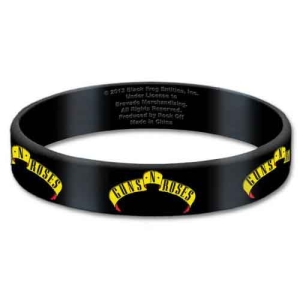 Guns N Roses - Logo Gum Wristband ryhmässä MERCHANDISE / Merch / Hårdrock @ Bengans Skivbutik AB (5536781)