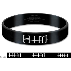 Him - Logo & Heartagram Gum Wristband ryhmässä MERCHANDISE @ Bengans Skivbutik AB (5536782)