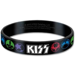 Kiss - Logo & Icons Gum Wristband ryhmässä MERCHANDISE @ Bengans Skivbutik AB (5536785)