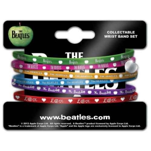 The Beatles - Apple Charm Set Gum Wristband ryhmässä MERCHANDISE @ Bengans Skivbutik AB (5536806)