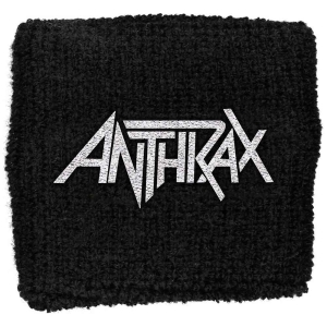 Anthrax - Logo Embroidered Wristband Sweat ryhmässä MERCHANDISE @ Bengans Skivbutik AB (5536816)