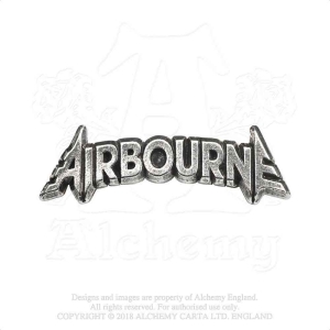 Airbourne - Lettering Logo Pin Badge ryhmässä MERCHANDISE / Merch / Hårdrock @ Bengans Skivbutik AB (5536866)