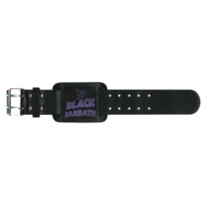 Black Sabbath - Logo & Creature Leather Wriststrap ryhmässä MERCHANDISE / Merch / Hårdrock @ Bengans Skivbutik AB (5536915)