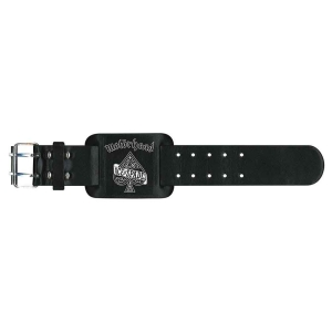 Motorhead - Ace Of Spades Leather Wriststrap ryhmässä MERCHANDISE / Merch / Hårdrock @ Bengans Skivbutik AB (5536929)