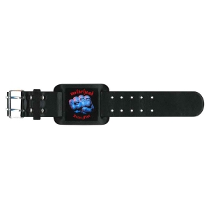 Motorhead - Iron Fist Leather Wriststrap ryhmässä MERCHANDISE @ Bengans Skivbutik AB (5536931)