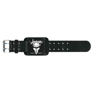 Venom - Black Metal Leather Wriststrap ryhmässä MERCHANDISE @ Bengans Skivbutik AB (5536940)