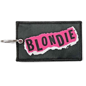 Blondie - Punk Logo Woven Patch Keychain ryhmässä MERCHANDISE @ Bengans Skivbutik AB (5536946)