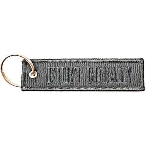 Kurt Cobain - Logo Woven Patch Keychain ryhmässä MERCHANDISE @ Bengans Skivbutik AB (5536951)