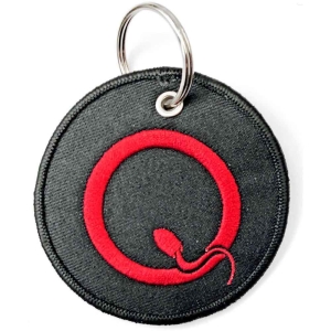 Queens Of The Stone Age - Q Logo Woven Patch Keychain ryhmässä MERCHANDISE @ Bengans Skivbutik AB (5536958)