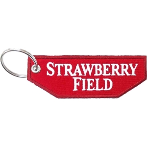 Rock Off - Strawberry Field Woven Patch Keychain ryhmässä MERCHANDISE @ Bengans Skivbutik AB (5536959)