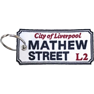 Rock Off - Mathew Street Liverpool Sign Woven Patch ryhmässä MERCHANDISE @ Bengans Skivbutik AB (5536960)