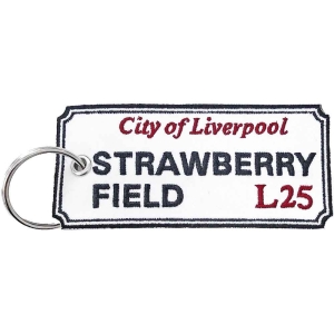 Rock Off - Strawberry Field Liverpool Sign Woven Pa ryhmässä MERCHANDISE @ Bengans Skivbutik AB (5536962)