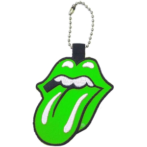 Rolling Stones - Classic Tongue Green Patch Keychain ryhmässä MERCHANDISE @ Bengans Skivbutik AB (5536965)