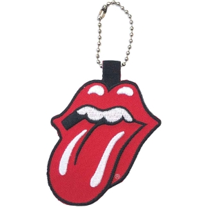 Rolling Stones - Classic Tongue Red Patch Keychain ryhmässä MERCHANDISE @ Bengans Skivbutik AB (5536968)