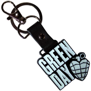 Green Day - Stacked Logo & Grenade Keychain ryhmässä MERCHANDISE / Merch / Punk @ Bengans Skivbutik AB (5537031)