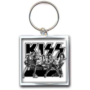 Kiss - Graphite Band Metal Keychain ryhmässä MERCHANDISE / Merch / Hårdrock @ Bengans Skivbutik AB (5537040)